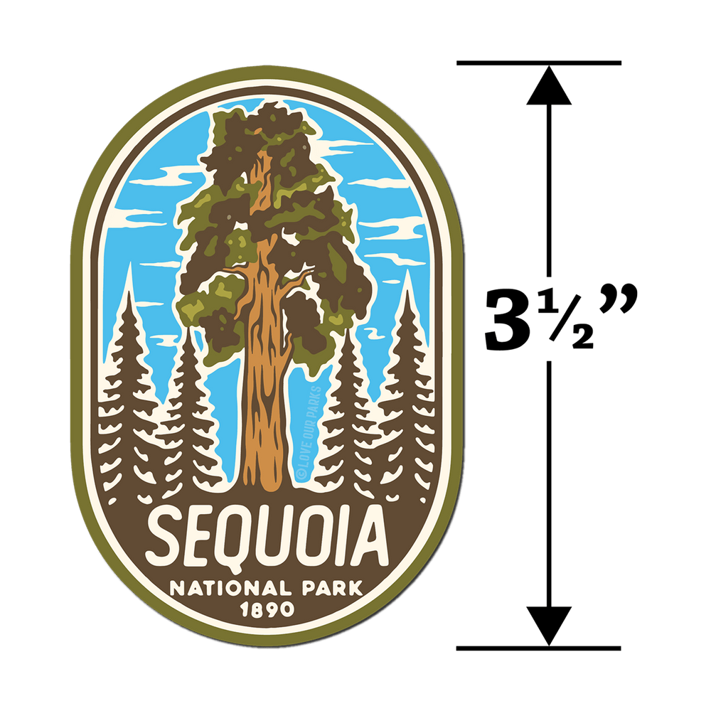 Sequoia National Park Retro Sticker