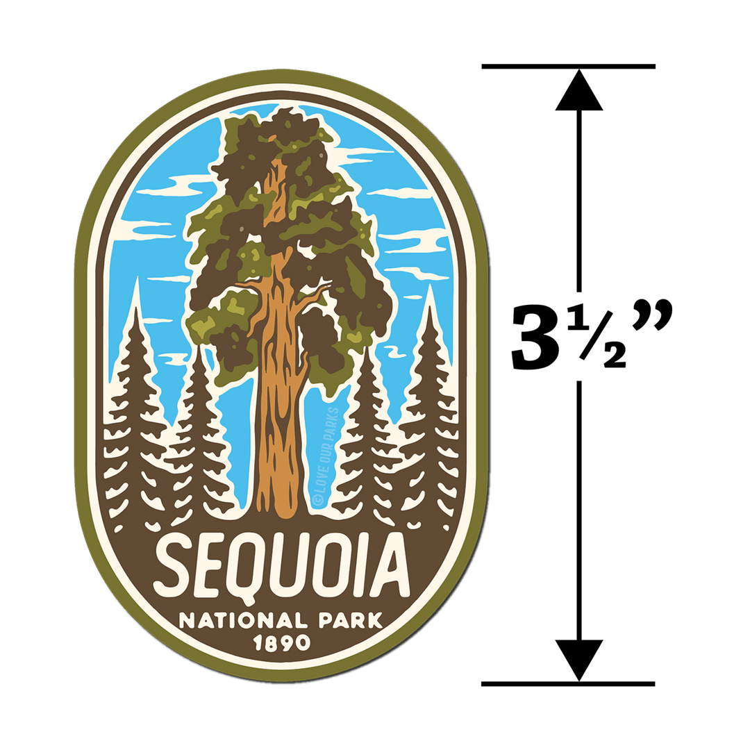 Sequoia National Park Retro Sticker