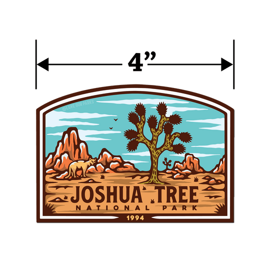 Joshua Tree National Park Retro Sticker