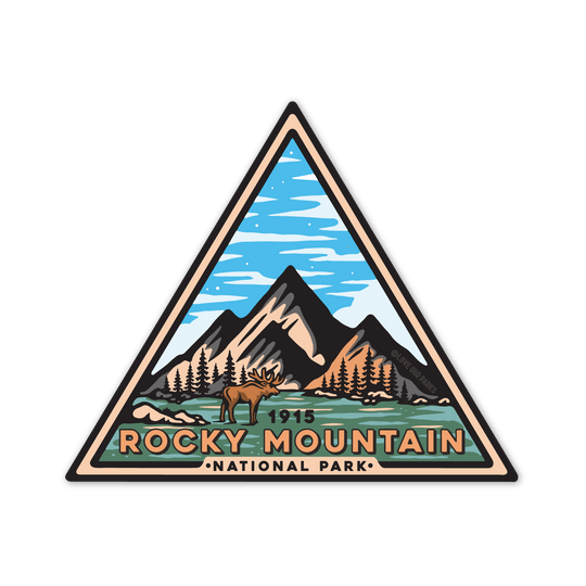 Rocky Mountain National Park Retro Sticker