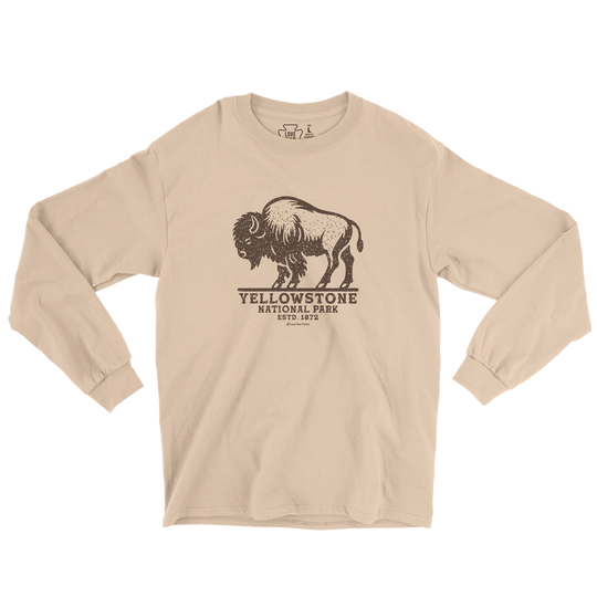 Yellowstone National Park Bison Long Sleeve Tee