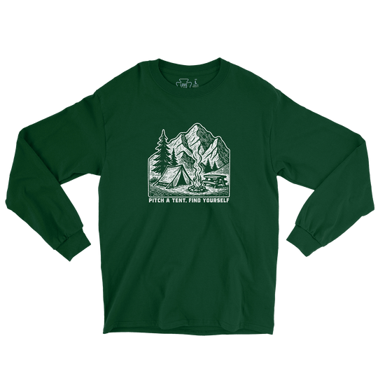 Pitch A Tent Find Yourself Long Sleeve Tee