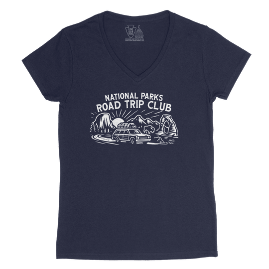 National Parks Road Trip Club Women's V-Neck Tee