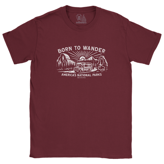 Born to Wander National Parks Tee