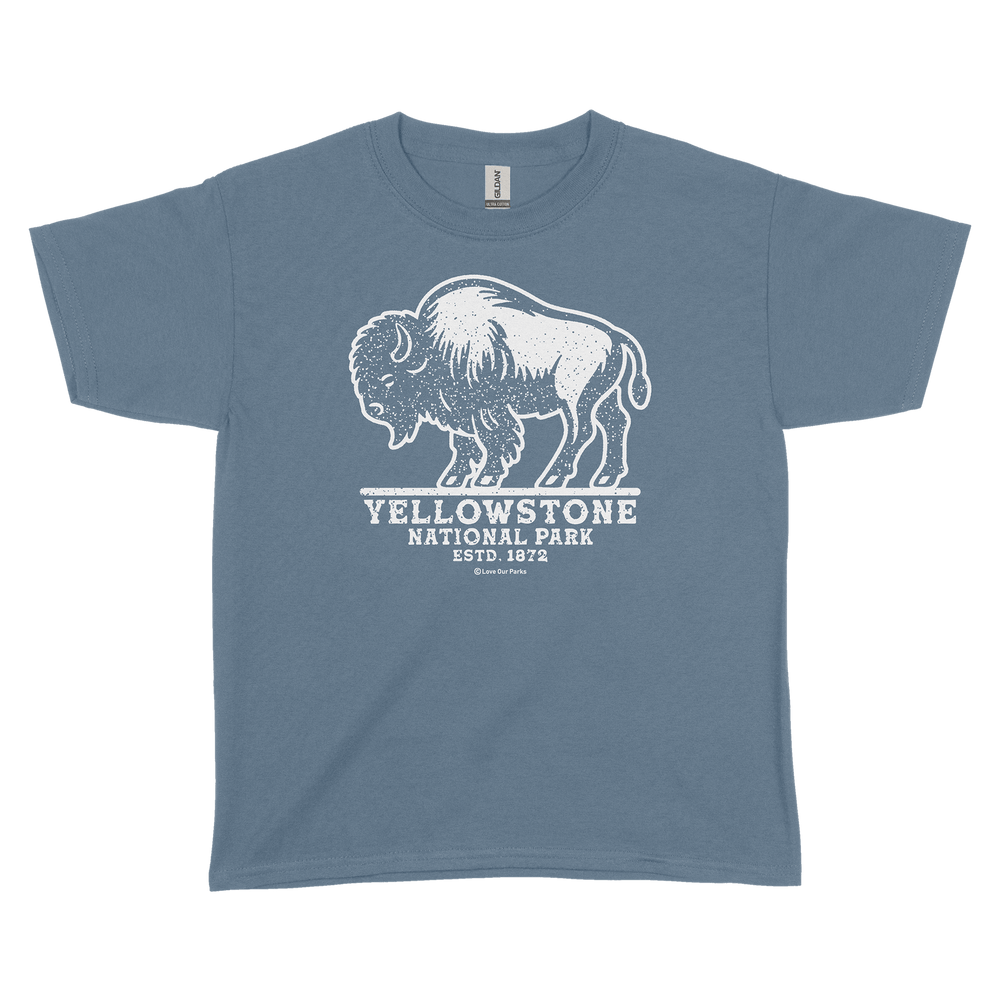 Yellowstone National Park Bison Youth Tee