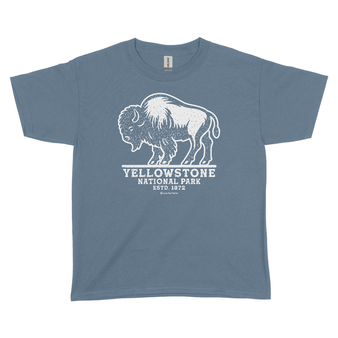 Yellowstone National Park Bison Youth Tee
