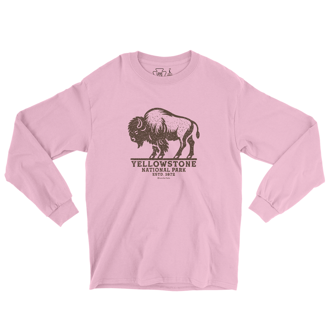Yellowstone National Park Bison Long Sleeve Tee