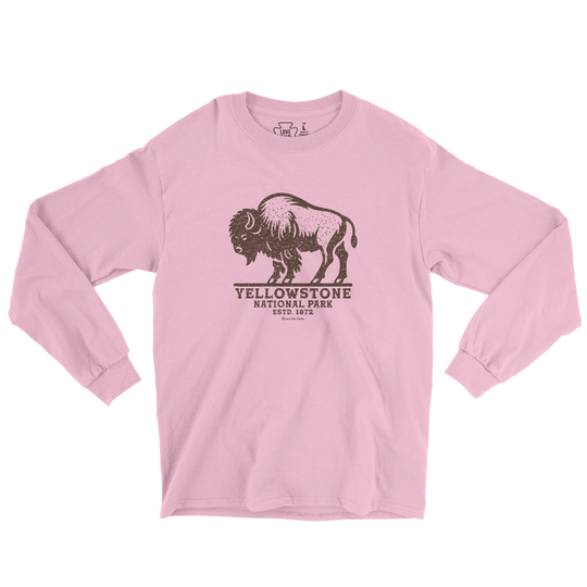 Yellowstone National Park Bison Long Sleeve Tee