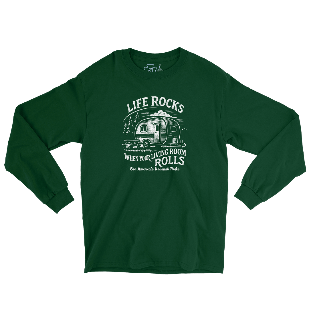 Life Rocks Camper Long Sleeve Tee
