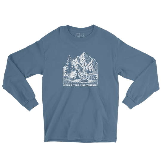 Pitch A Tent Find Yourself Long Sleeve Tee