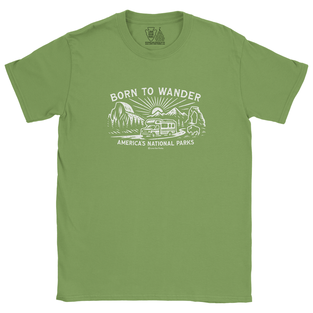 Born to Wander National Parks Tee