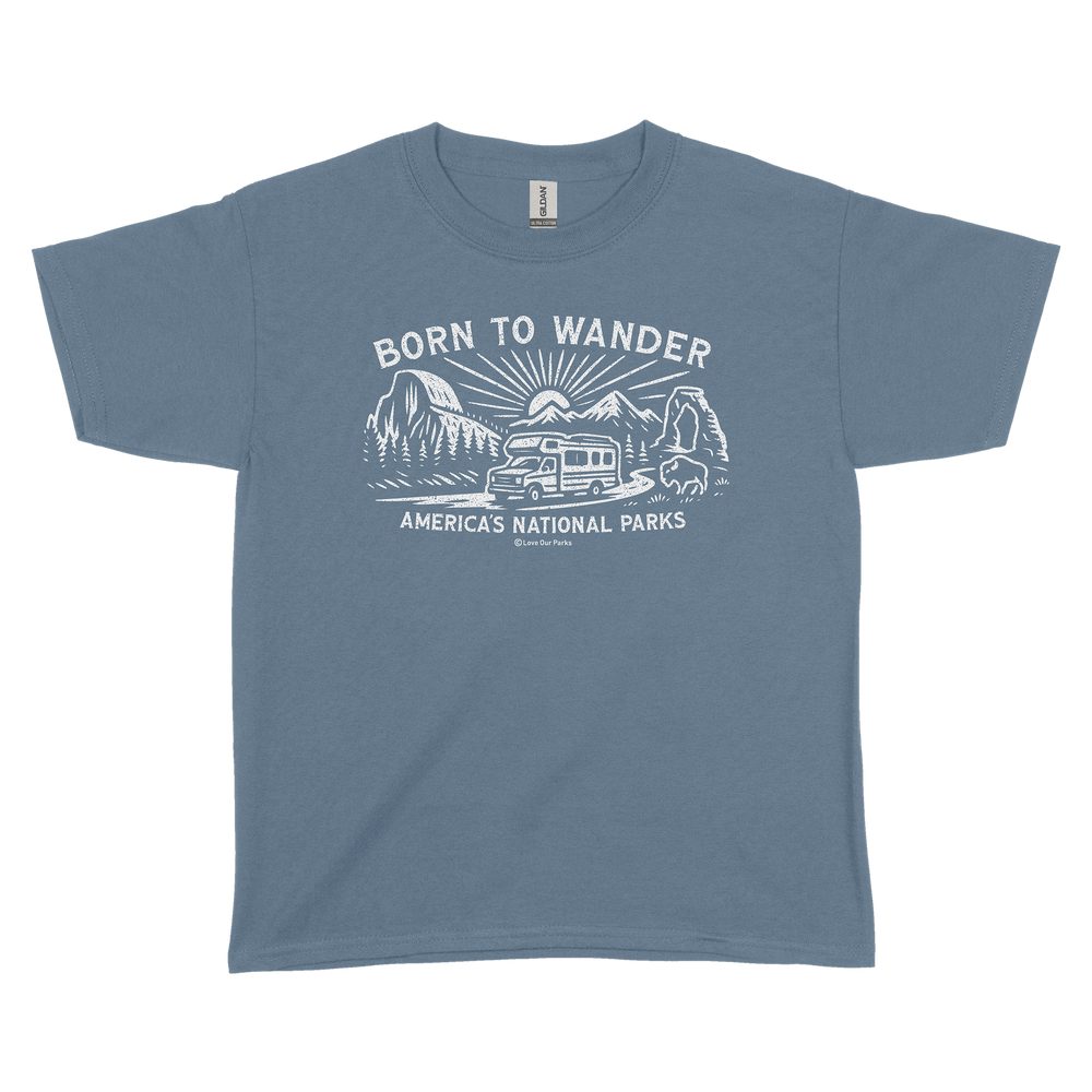 Born to Wander National Parks Youth Tee