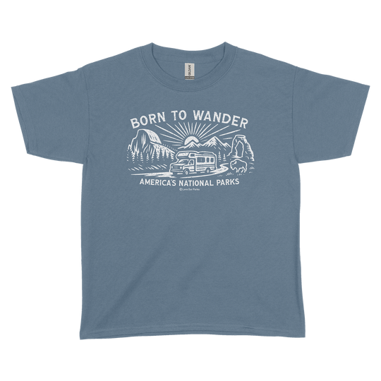 Born to Wander National Parks Youth Tee