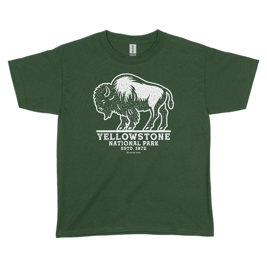 Yellowstone National Park Bison Youth Tee