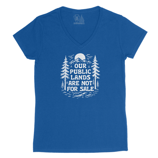 Public Lands Not For Sale Women's V-Neck Tee