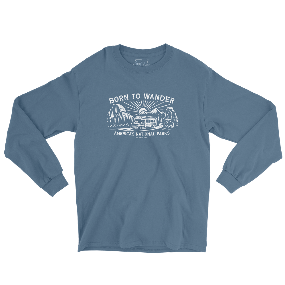 Born to Wander National Parks Long Sleeve Tee
