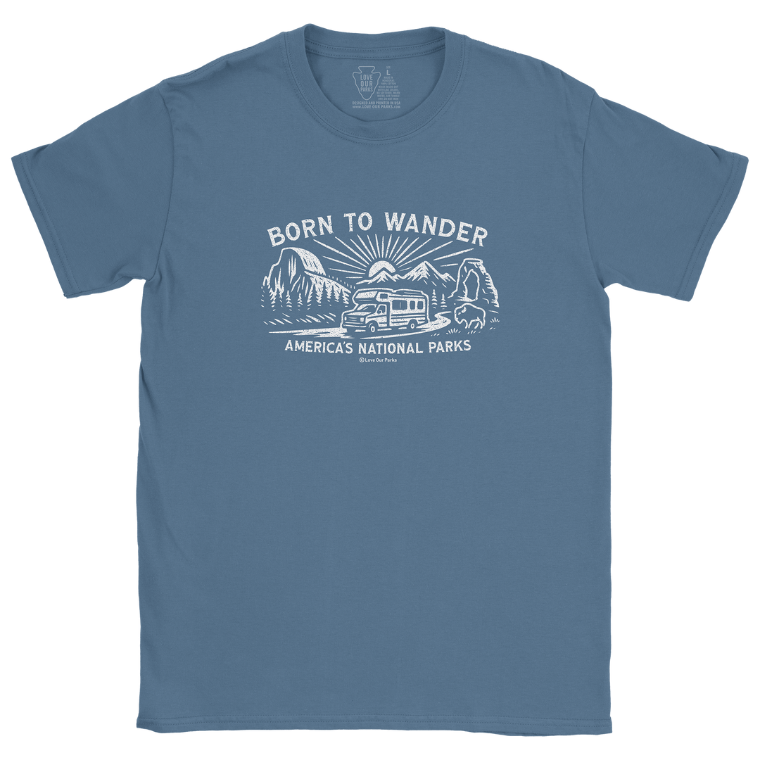 Born to Wander National Parks Tee