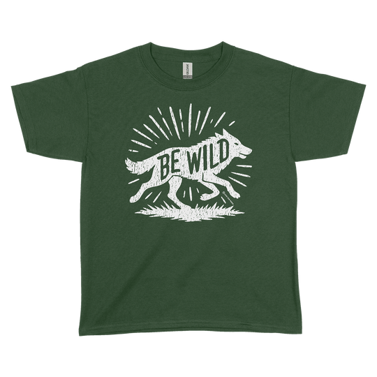 Be Wild Wolf Youth Tee