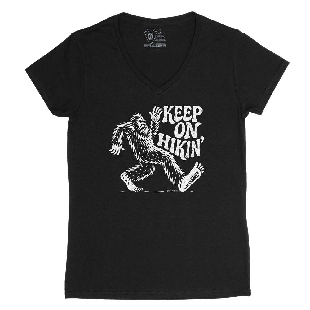 Keep On Hikin Women's V-Neck Tee