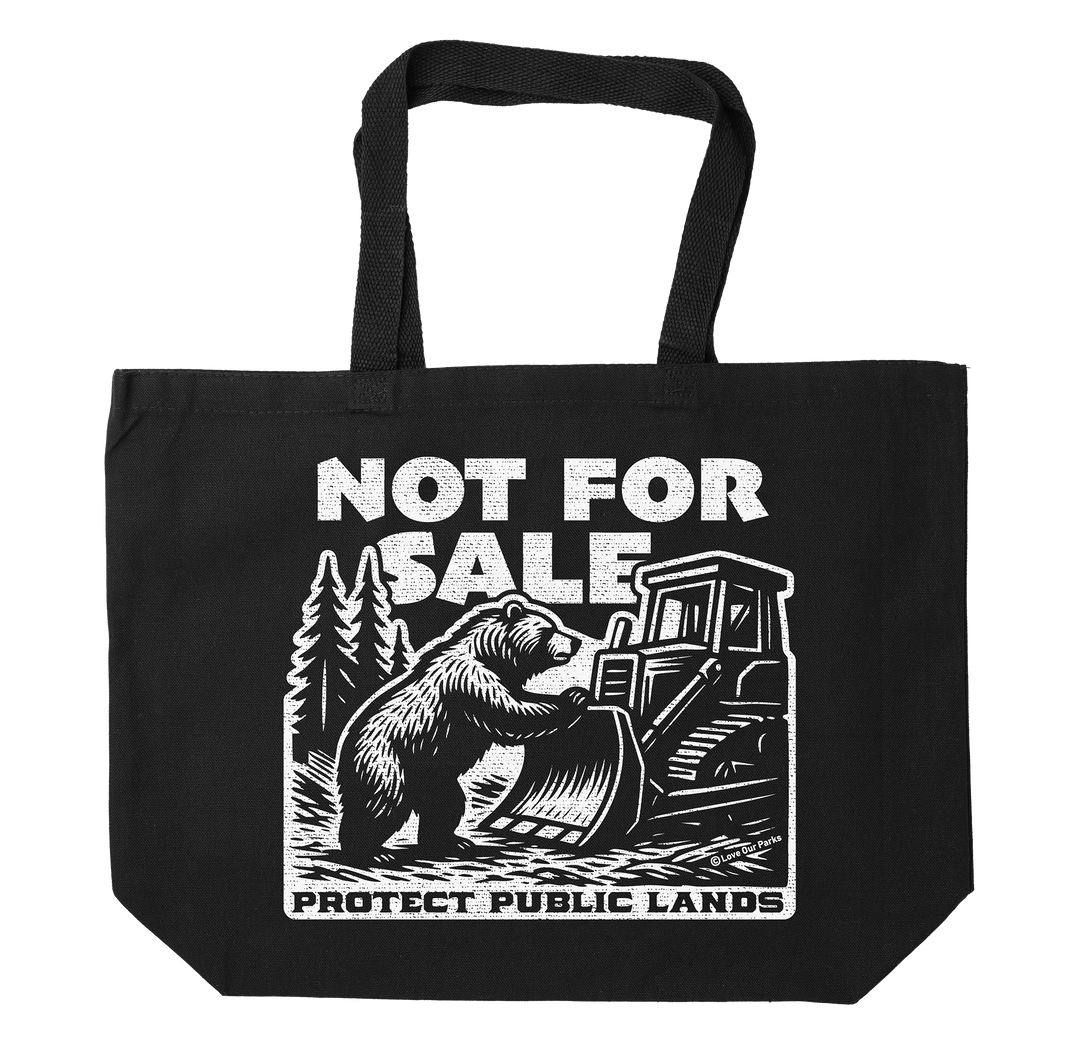 Not For Sale Public Lands Bulldozer Tote Bag