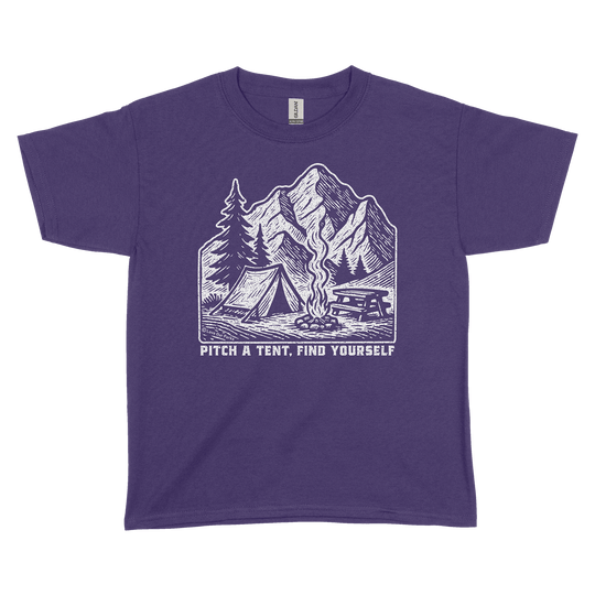 Pitch A Tent Find Yourself Youth Tee