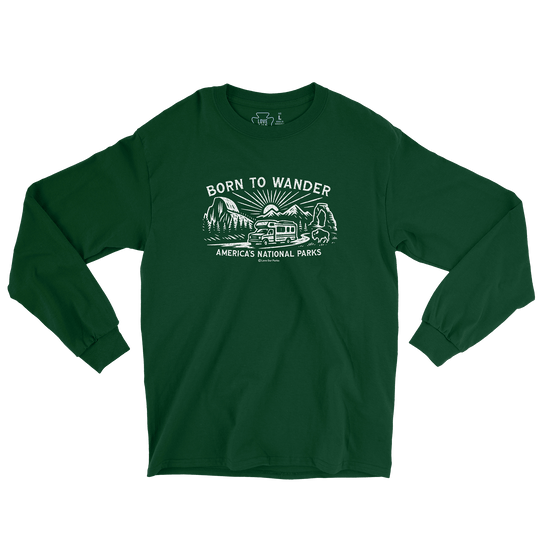 Born to Wander National Parks Long Sleeve Tee