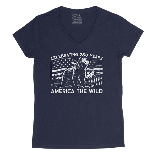 America The Wild Women's V-Neck Tee
