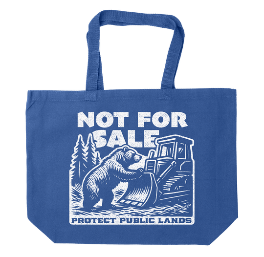Not For Sale Public Lands Bulldozer Tote Bag