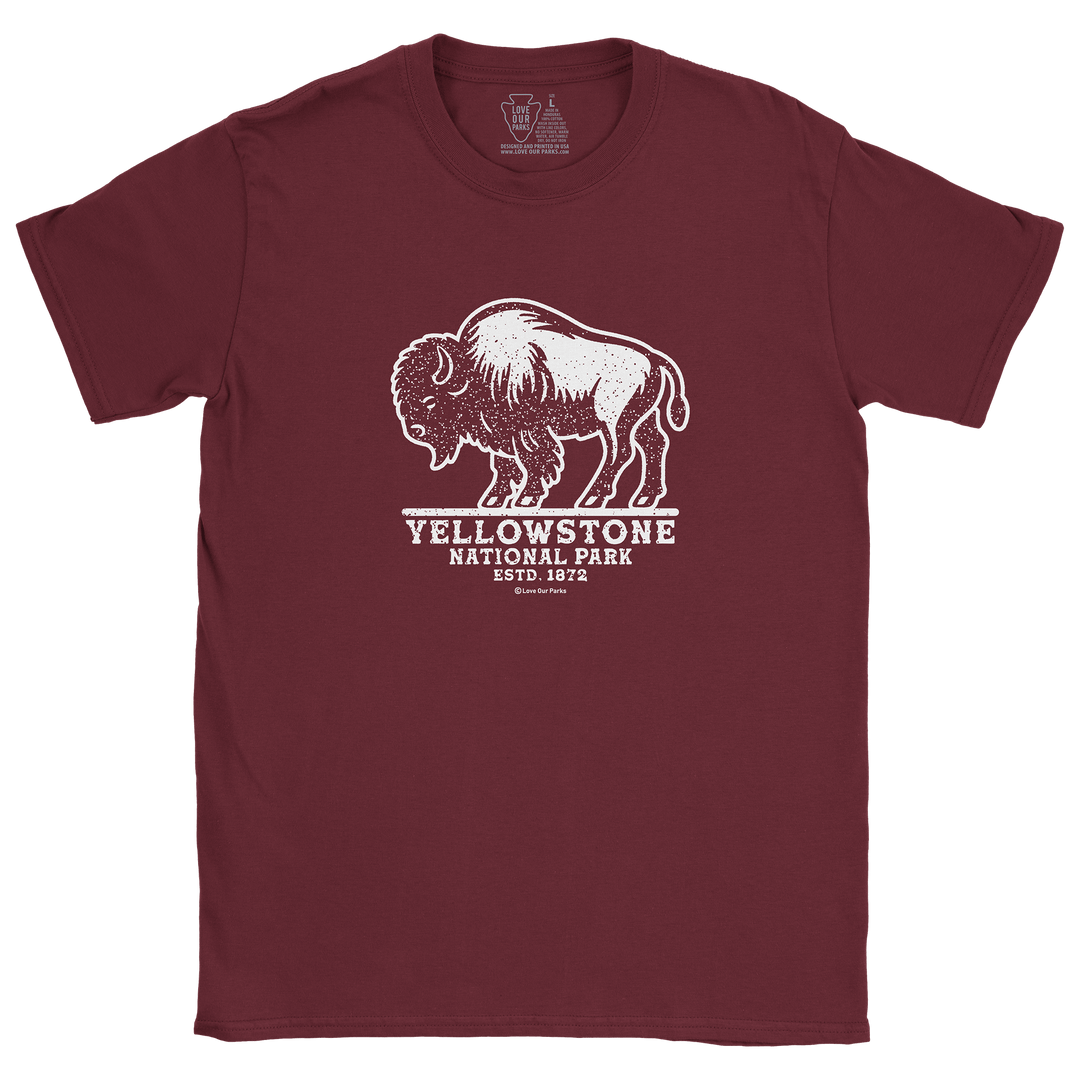 Yellowstone National Park Bison Tee