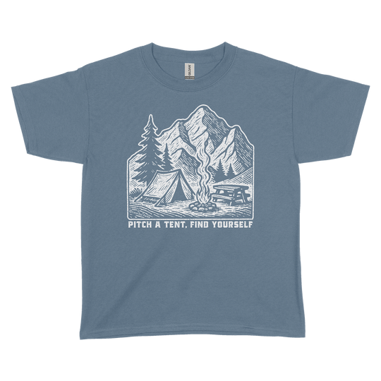 Pitch A Tent Find Yourself Youth Tee