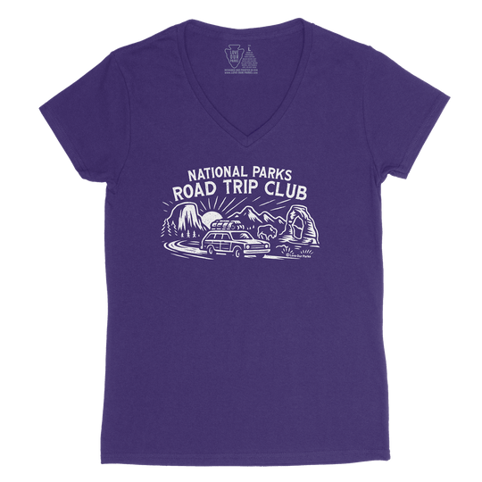 National Parks Road Trip Club Women's V-Neck Tee