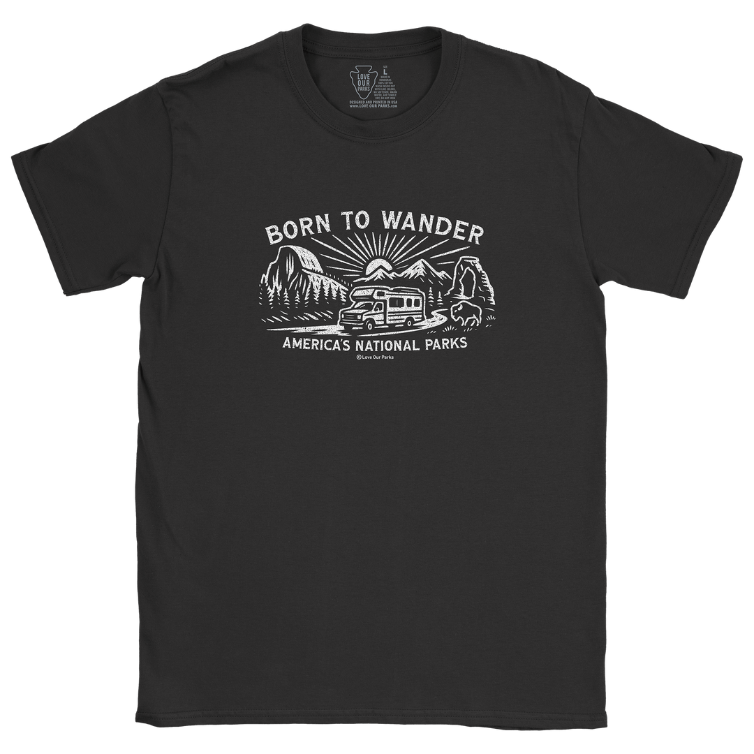 Born to Wander National Parks Tee