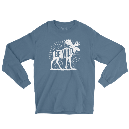 Be Wild Moose Long Sleeve Tee