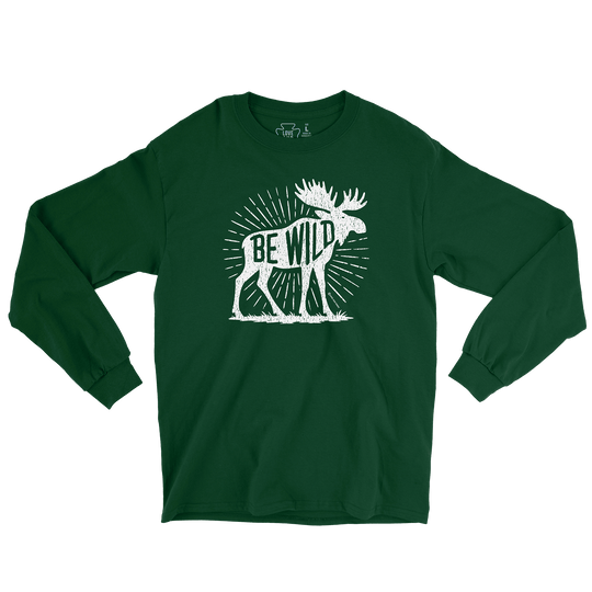 Be Wild Moose Long Sleeve Tee