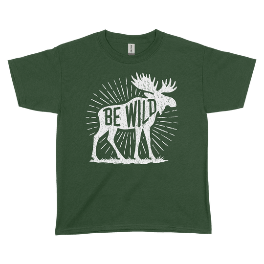 Be Wild Moose Youth Tee