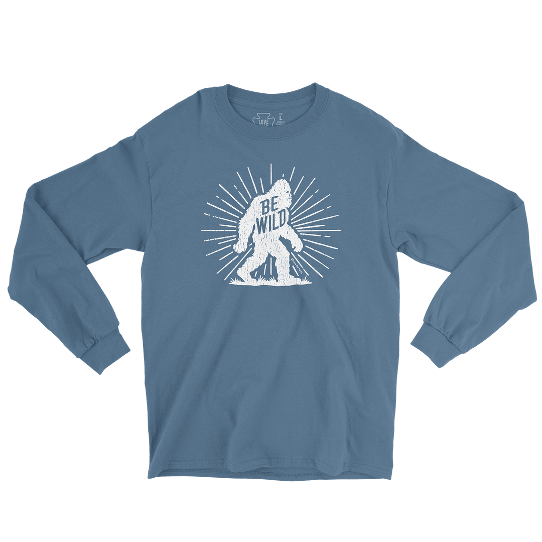 Be Wild Bigfoot Long Sleeve Tee
