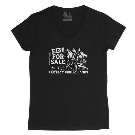 Protect Public Lands Deer Women's V-Neck Tee