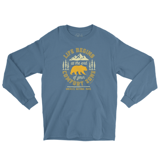 Life Begins at the End of Your Comfort Zone Long Sleeve Tee