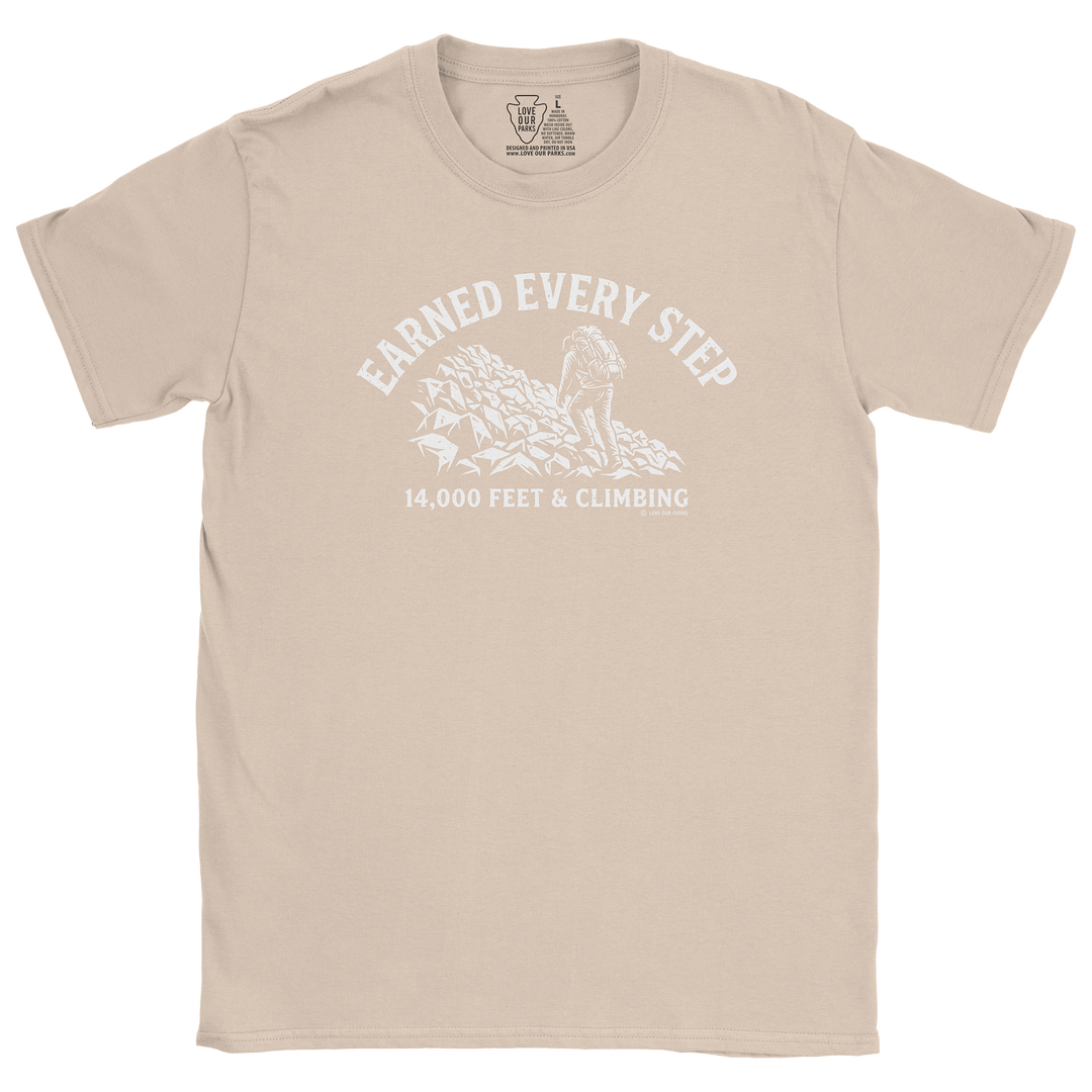 Earned Every Step 14er Tee
