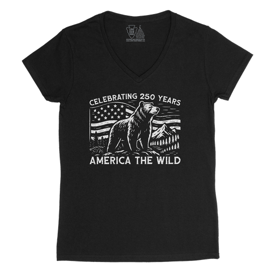 America The Wild Women's V-Neck Tee