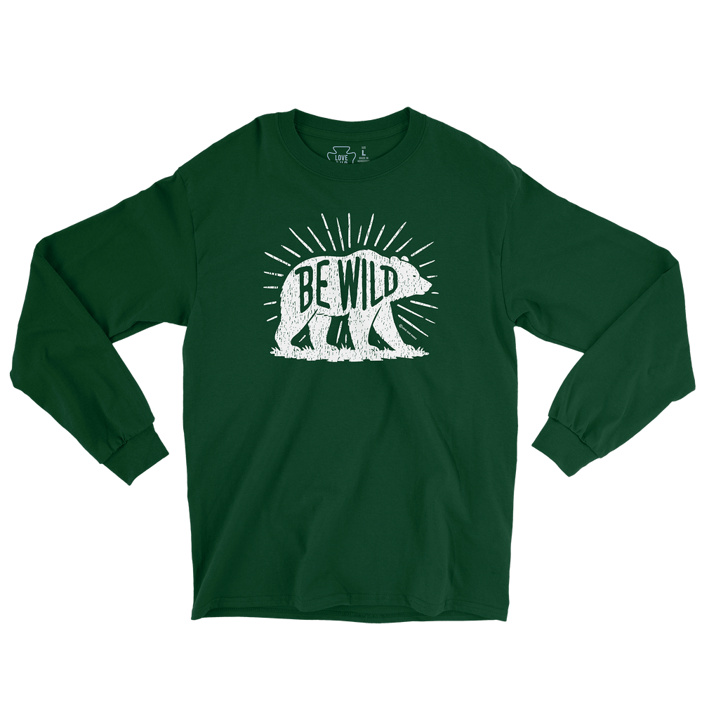 Be Wild Bear Long Sleeve Tee