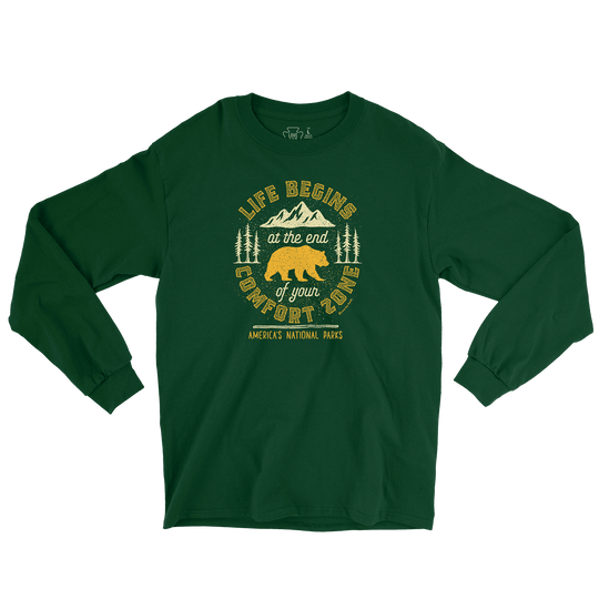 Life Begins at the End of Your Comfort Zone Long Sleeve Tee