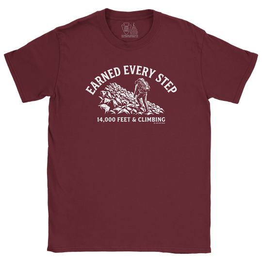 Earned Every Step 14er Tee