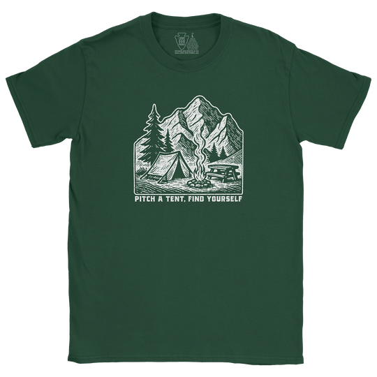 Pitch A Tent Find Yourself Tee