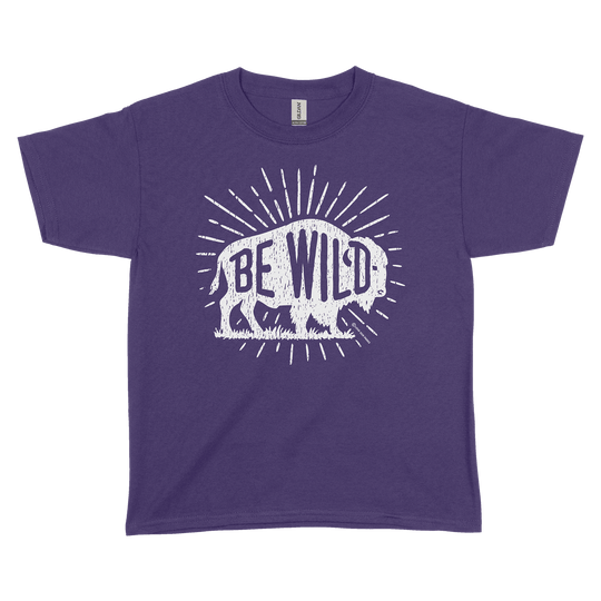 Be Wild Bison Youth Tee