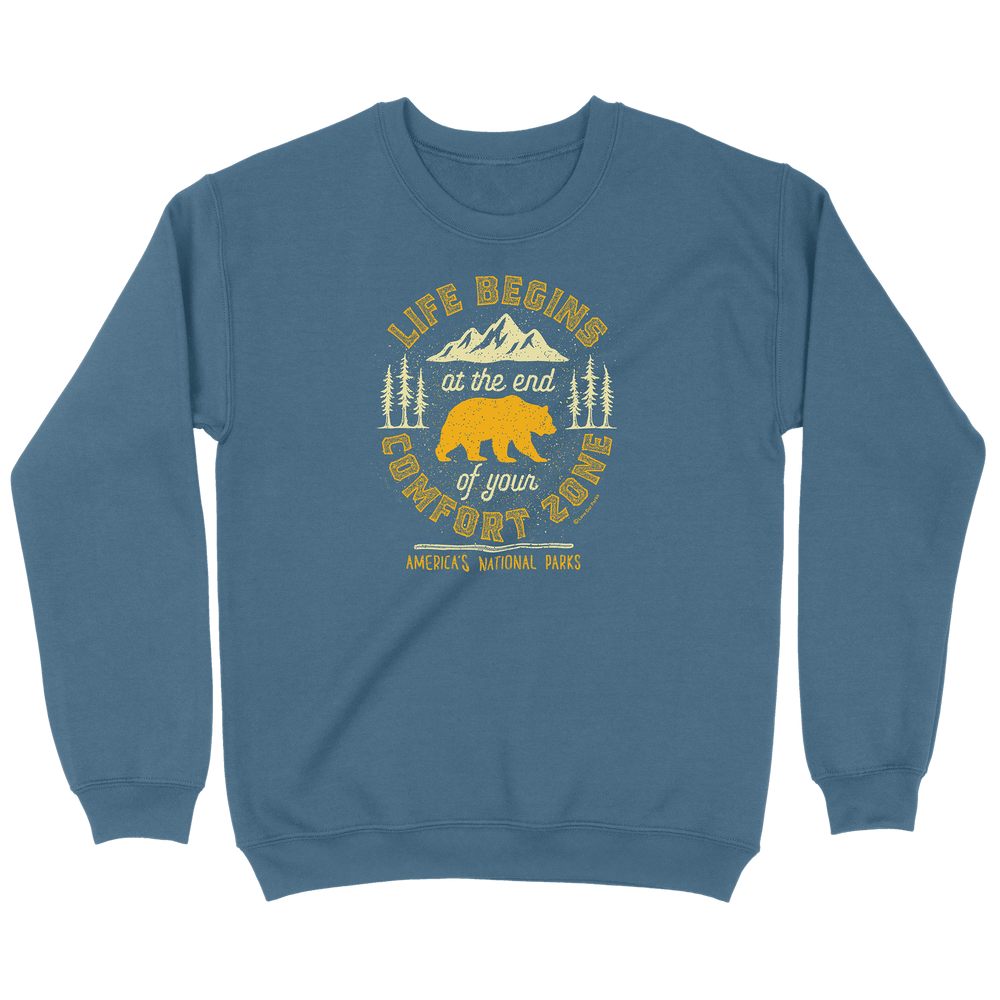 Life Begins at the End of Your Comfort Zone Sweatshirt