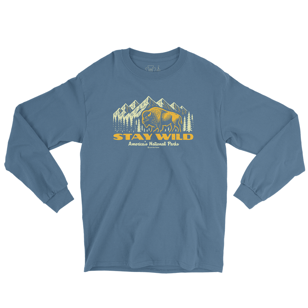 Stay Wild Bison Long Sleeve Tee