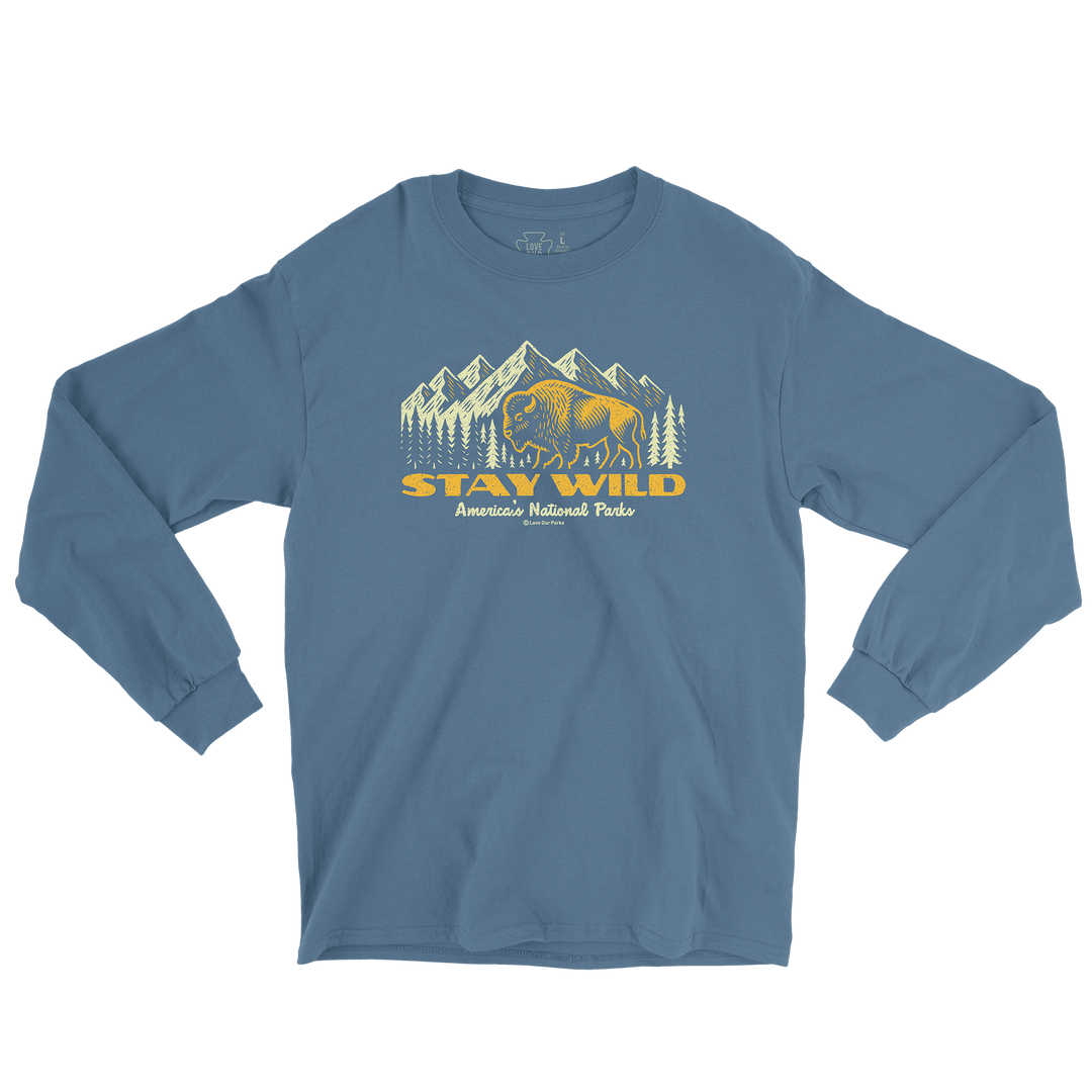 Stay Wild Bison Long Sleeve Tee