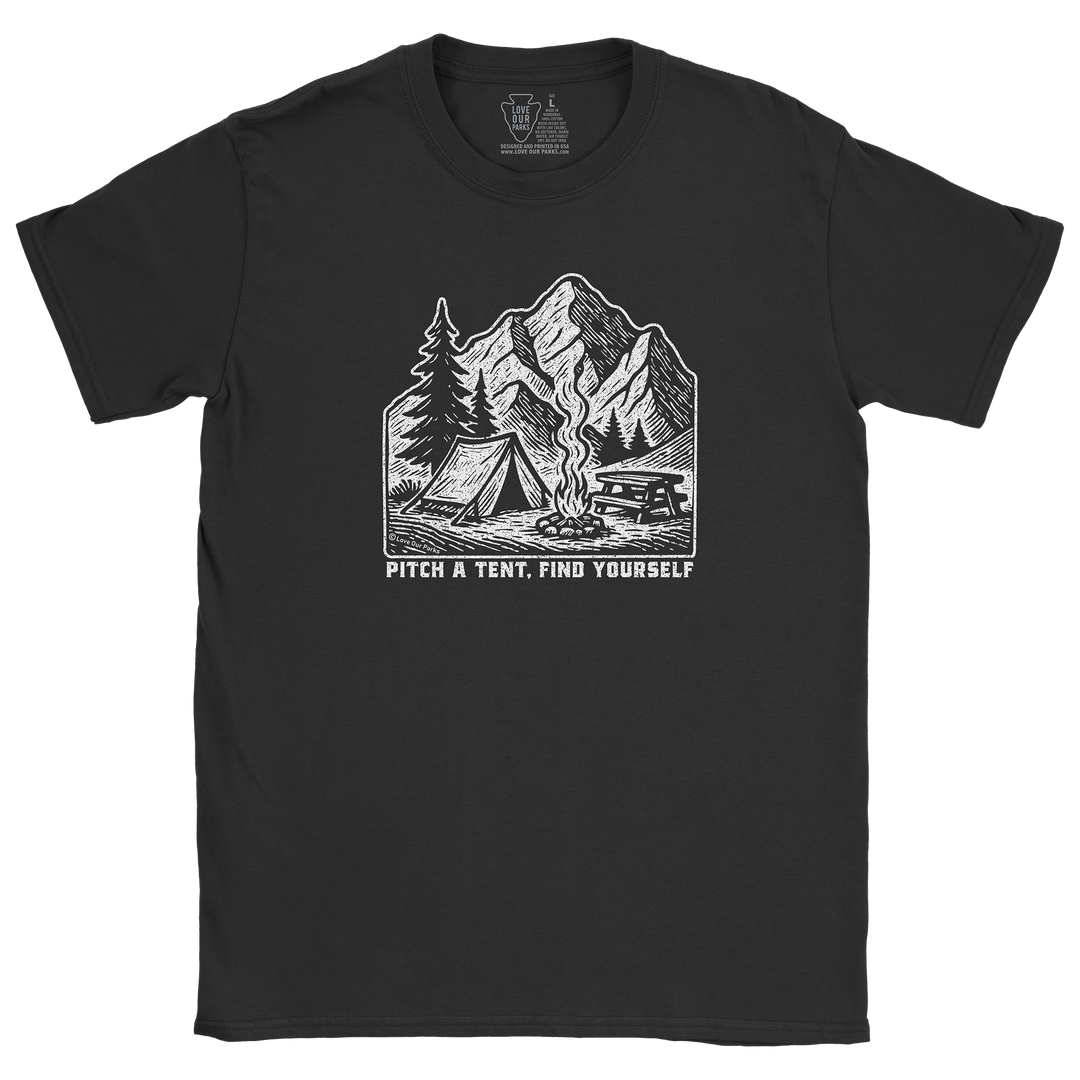 Pitch A Tent Find Yourself Tee