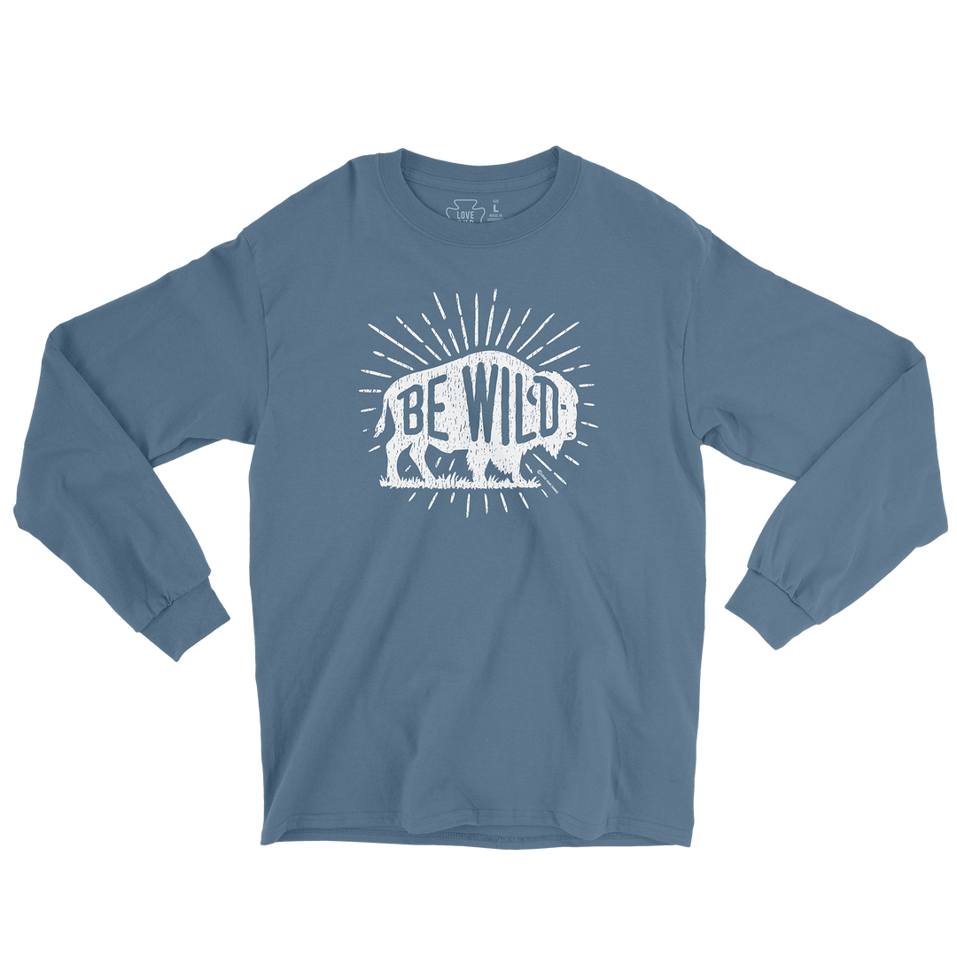 Be Wild Bison Long Sleeve Tee